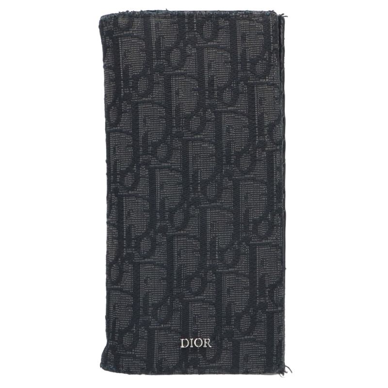DIOR Oblique Jacquard Bi-Fold Long Wallet Size ONE SIZE