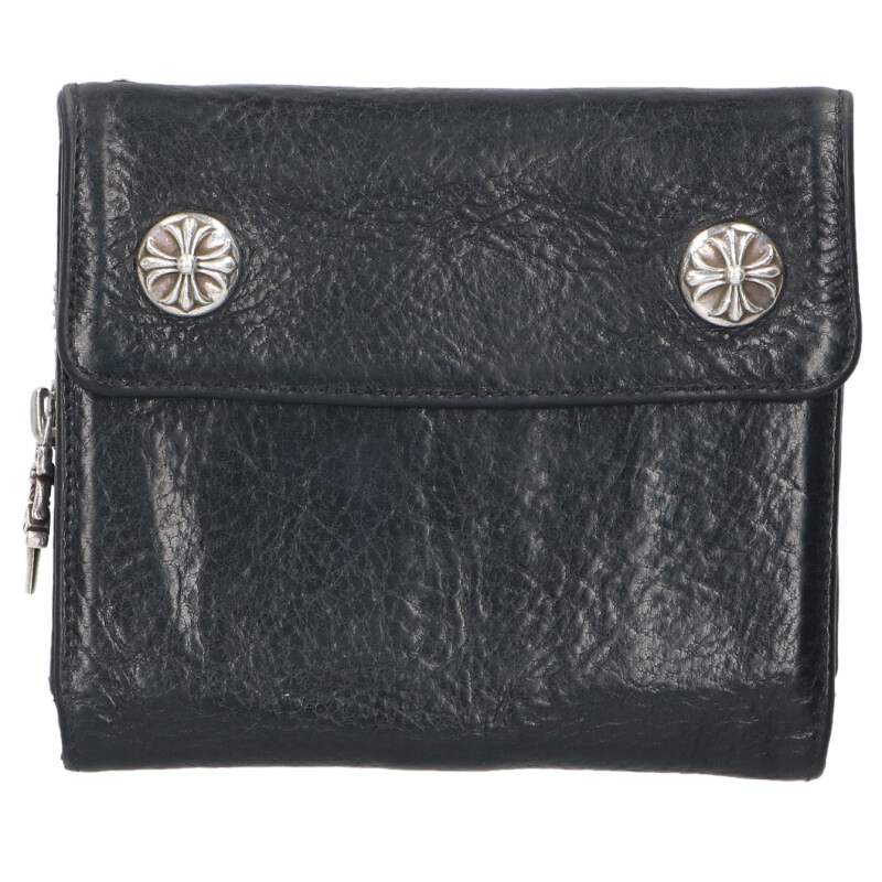 Chrome Hearts Big Spoon Cross Button Wallet Size ONE SIZE