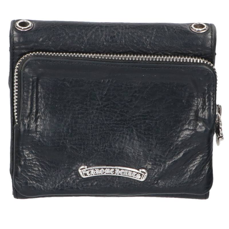 Chrome Hearts Big Spoon Cross Button Wallet Size ONE SIZE