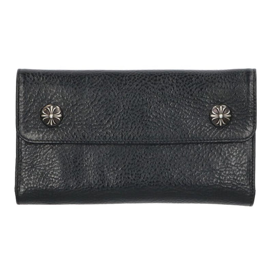 Chrome Hearts WAVE Cross Ball Wallet Black Size ONE SIZE