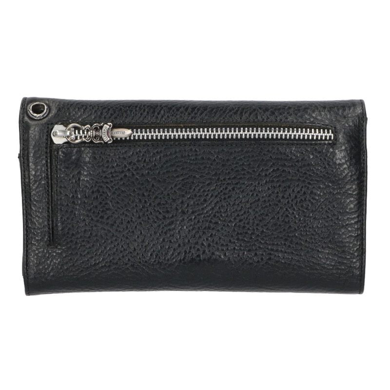 Chrome Hearts WAVE Cross Ball Wallet Black Size ONE SIZE