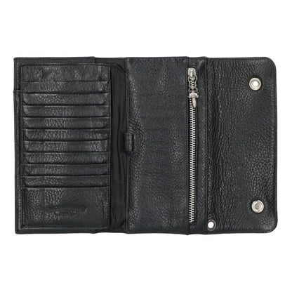 Chrome Hearts WAVE Cross Ball Wallet Black Size ONE SIZE