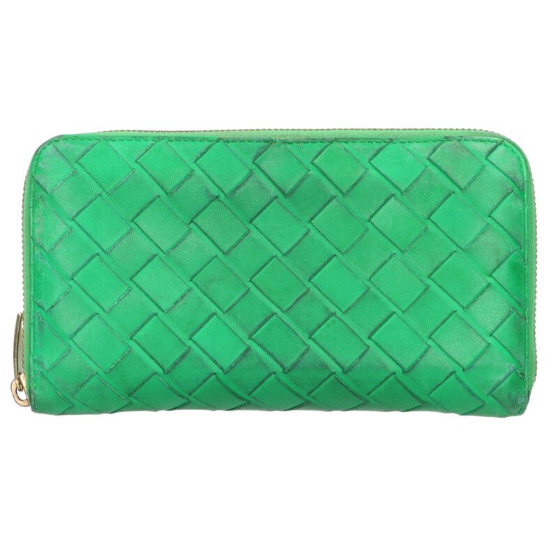 Bottega Veneta Leather Wallet Green