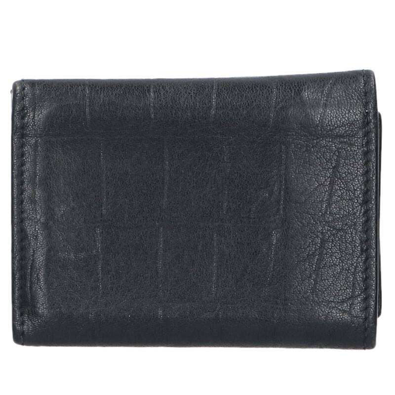 Saint Laurent Paris Logo Leather Wallet Black