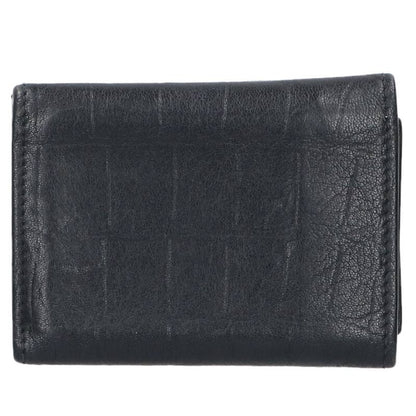 Saint Laurent Paris Logo Leather Wallet Black