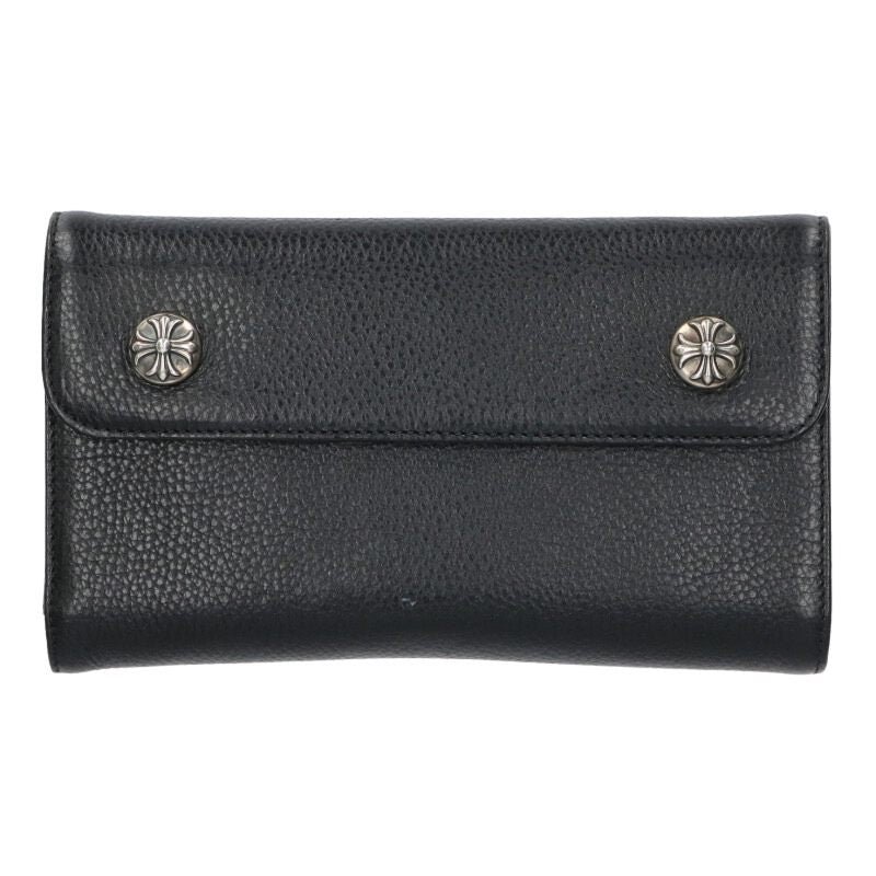 Chrome Hearts WAVE Cross Ball Wallet Black Size ONE Multi