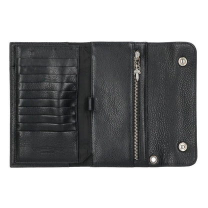 Chrome Hearts WAVE Cross Ball Wallet Black Size ONE Multi