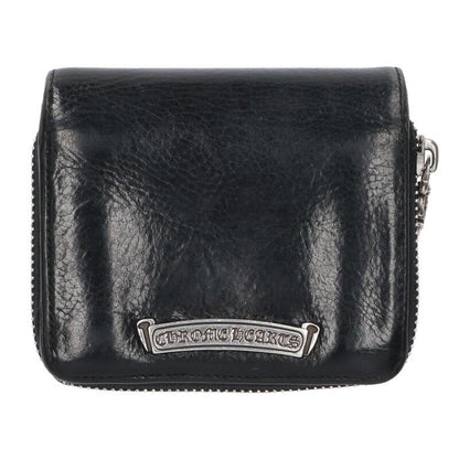 Chrome Hearts SQ ZIP BILL Rnd Zip Wallet Black Size ONE SIZE