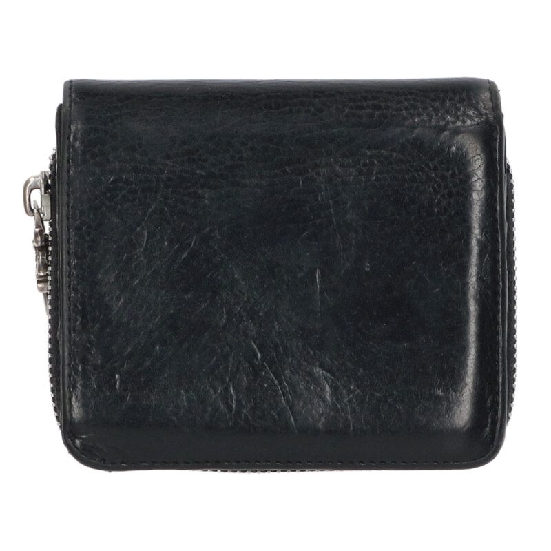 Chrome Hearts SQ ZIP BILL Rnd Zip Wallet Black Size ONE SIZE