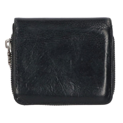 Chrome Hearts SQ ZIP BILL Rnd Zip Wallet Black Size ONE SIZE