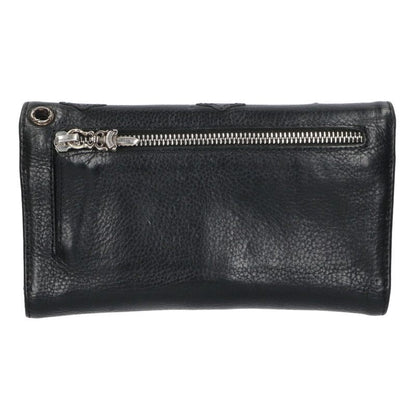 Chrome Hearts WAVE Cross Patch Wallet Black Size ONE SIZE