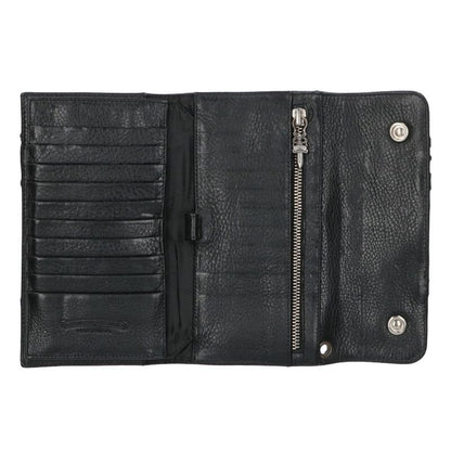 Chrome Hearts WAVE Cross Patch Wallet Black Size ONE SIZE