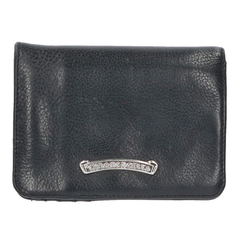 Chrome Hearts JOEY Wallet Black/Silver Size ONE SIZE