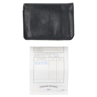 Chrome Hearts JOEY Wallet Black/Silver Size ONE SIZE