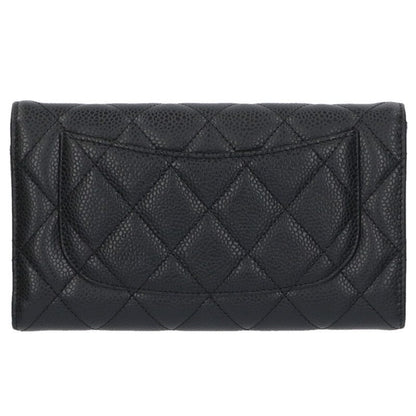 CHANEL Matelasse Caviar Skin Round Wallet Size ONE SIZE