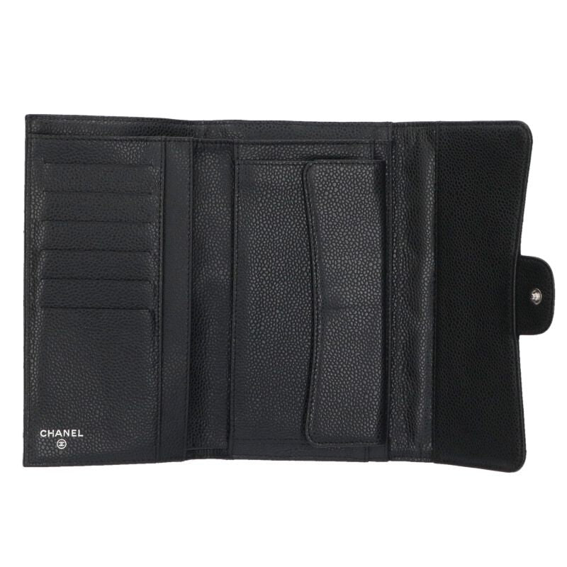 CHANEL Matelasse Caviar Skin Round Wallet Size ONE SIZE