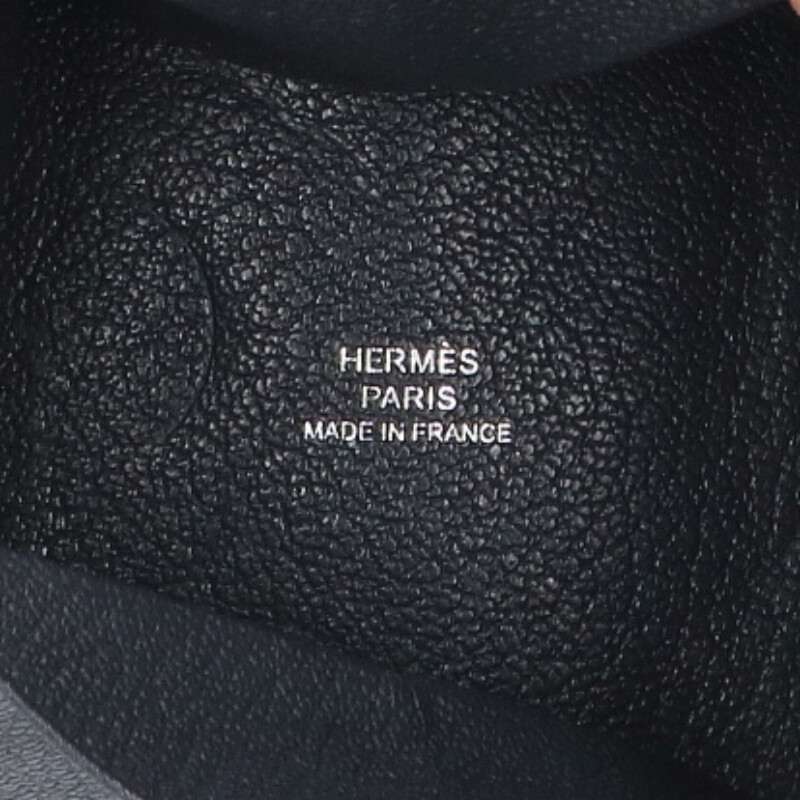 HERMES Zulu Folding Coin Purse T-Stamp Gray Size ONE SIZE