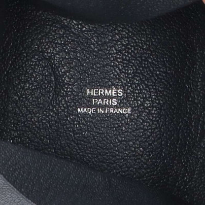 HERMES Zulu Folding Coin Purse T-Stamp Gray Size ONE SIZE