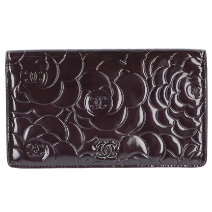 CHANEL Camellia Coco Mark Patent Leather Size ONE SIZE