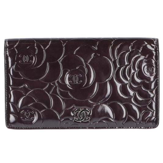 CHANEL Camellia Coco Mark Patent Leather Size ONE SIZE