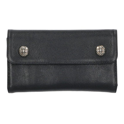 Chrome Hearts WAVE Cross Ball Wallet Black Size ONE SIZE