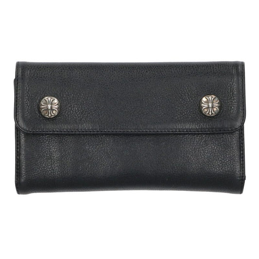 Chrome Hearts WAVE Cross Ball Wallet Black Size ONE SIZE