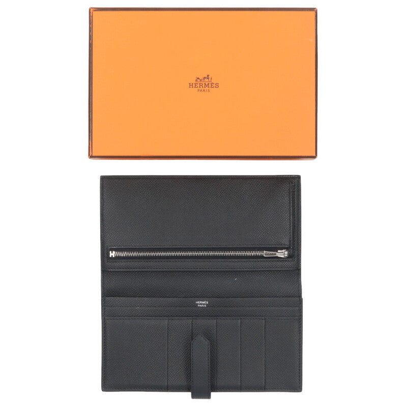 HERMES Bearn Soufflet Epsom So Black B-Stamp Size ONE SIZE