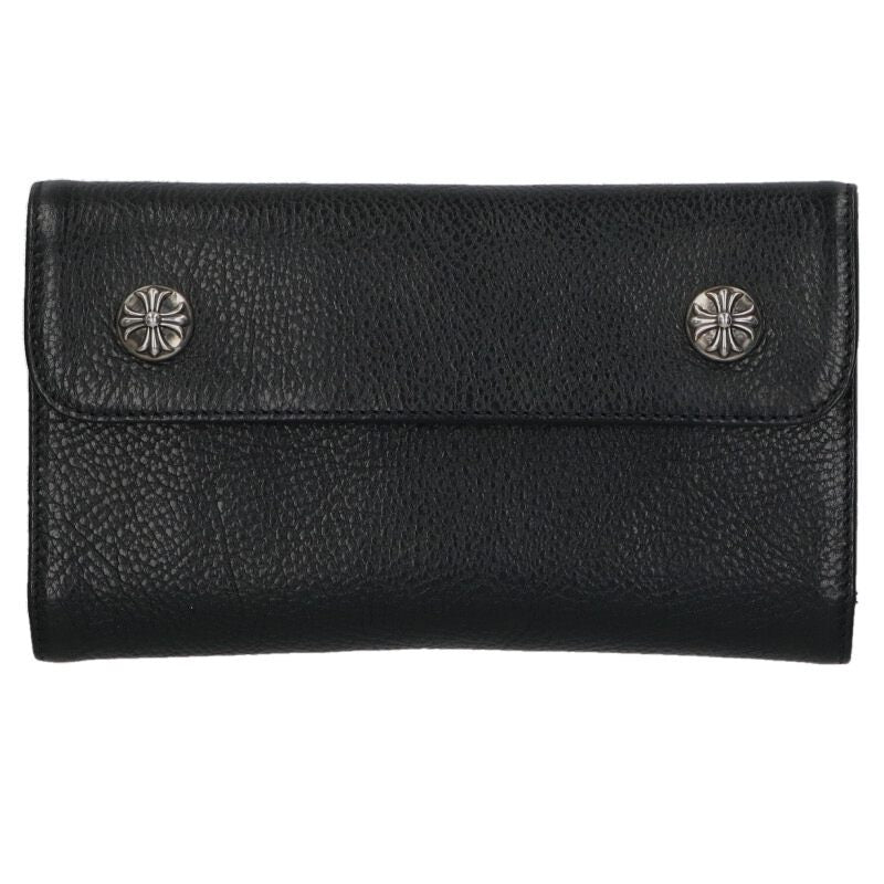 Chrome Hearts WAVE Cross Ball Wallet Black Size ONE SIZE