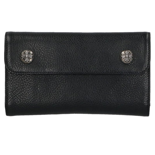 Chrome Hearts WAVE Cross Ball Wallet Black Size ONE SIZE