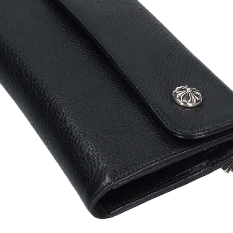Chrome Hearts WAVE Cross Ball Wallet Black Size ONE SIZE