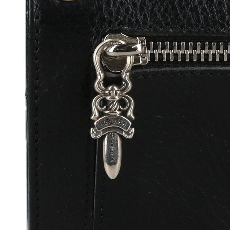 Chrome Hearts WAVE Cross Ball Wallet Black Size ONE SIZE