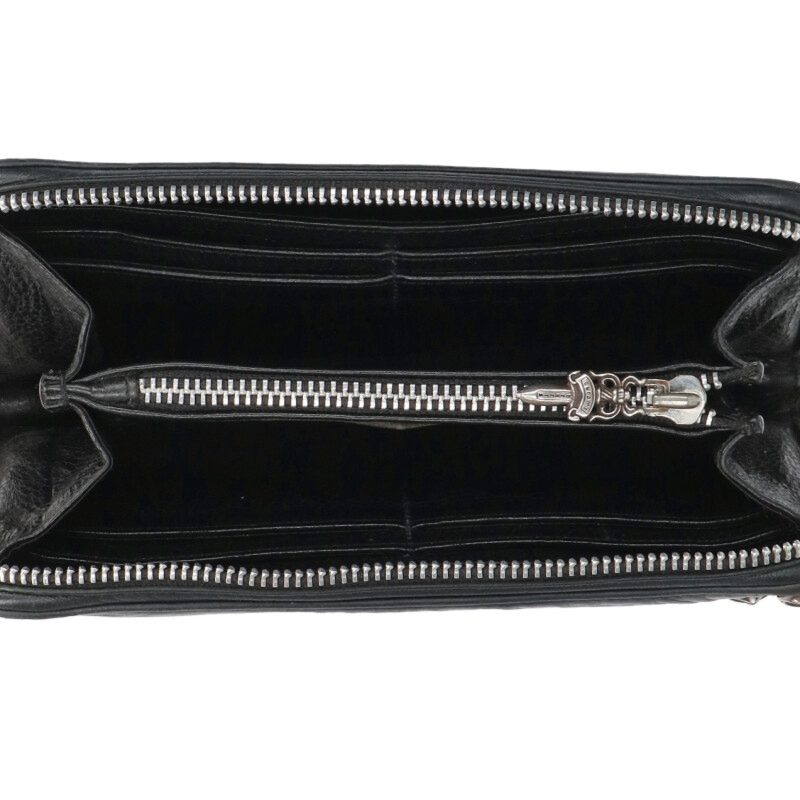 Chrome Hearts REC F ZIP Pyramid Stud Wallet Size ONE SIZE