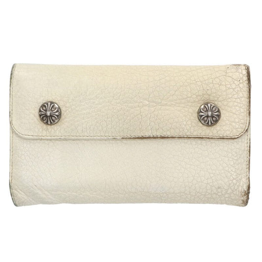 Chrome Hearts WAVE Cross Ball Leather Wallet Size ONE SIZE