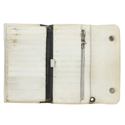 Chrome Hearts WAVE Cross Ball Leather Wallet Size ONE SIZE