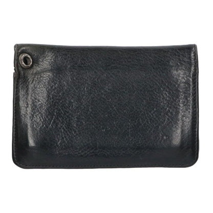 Chrome Hearts 2ZIP Cross Button Leather Wallet Size ONE SIZE