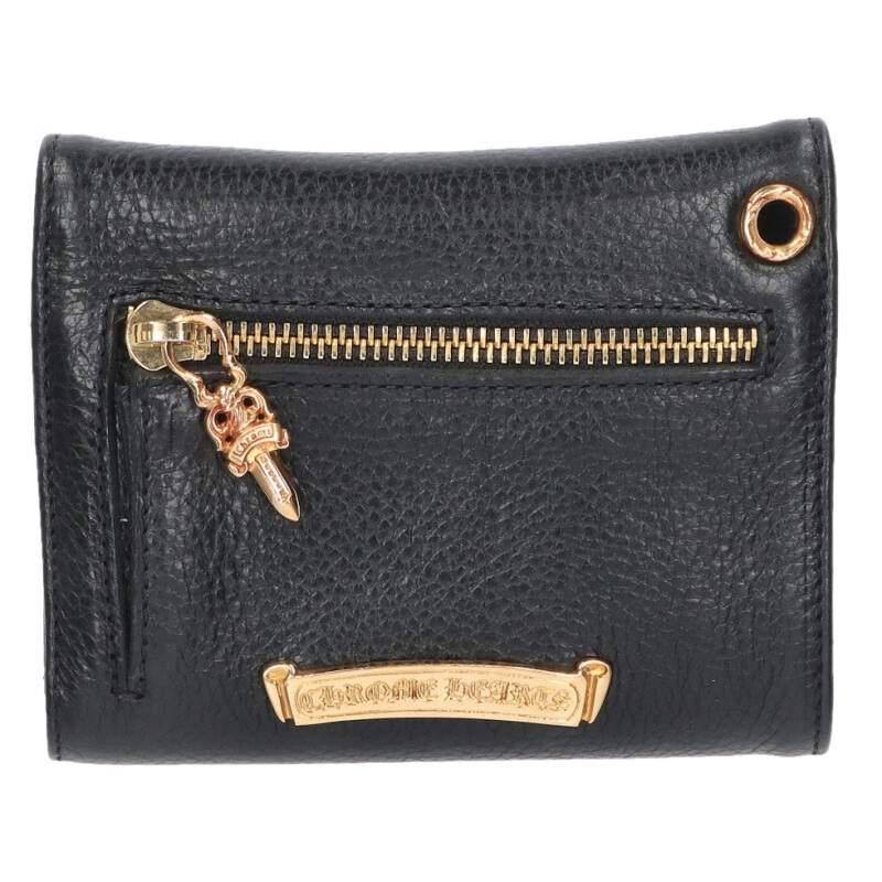 Chrome Hearts 22K WAVE MINI Cross Ball Wallet Size ONE SIZE