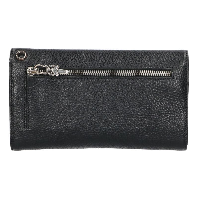 Chrome Hearts WAVE Cross Ball Leather Wallet Size ONE SIZE