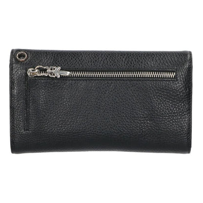 Chrome Hearts WAVE Cross Ball Leather Wallet Size ONE SIZE