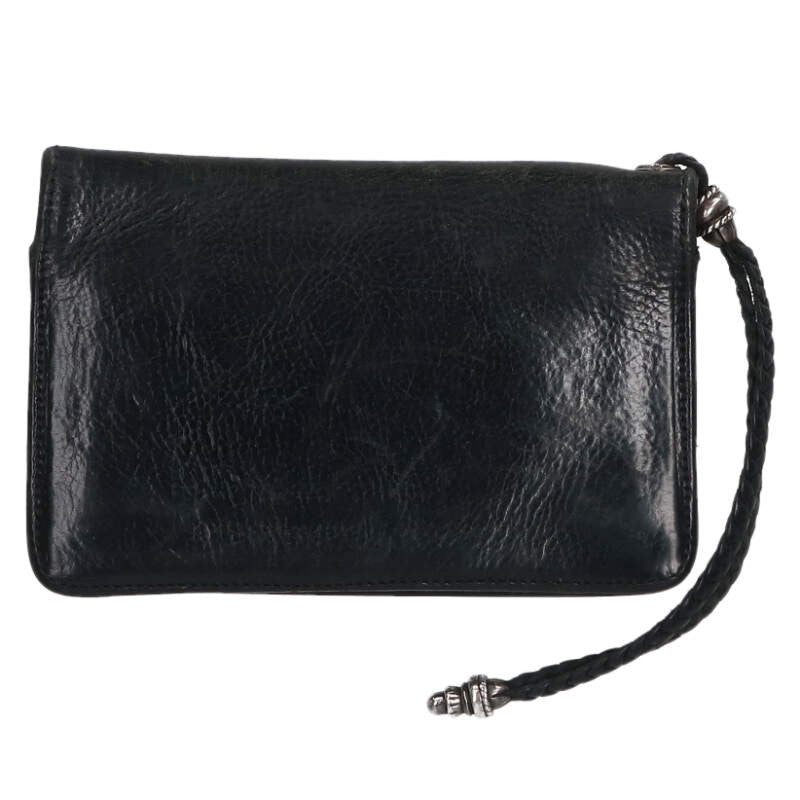 Chrome Hearts 2ZIP STRAP Cross Ball Leather Size ONE SIZE