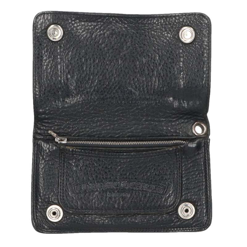 Chrome Hearts 1ZIP Cross Patch Button Wallet Size ONE SIZE