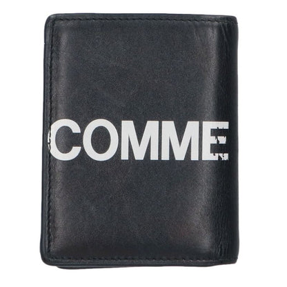 COMME des GARCONS Logo Bi-Fold Wallet Black Size ONE SIZE