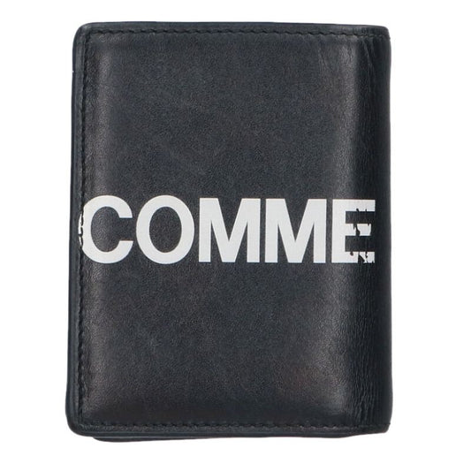COMME des GARCONS Logo Bi-Fold Wallet Black Size ONE SIZE