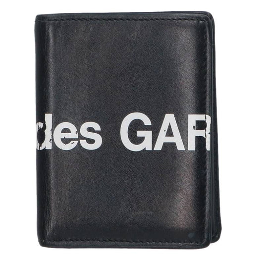 COMME des GARCONS Logo Bi-Fold Wallet Black Size ONE SIZE
