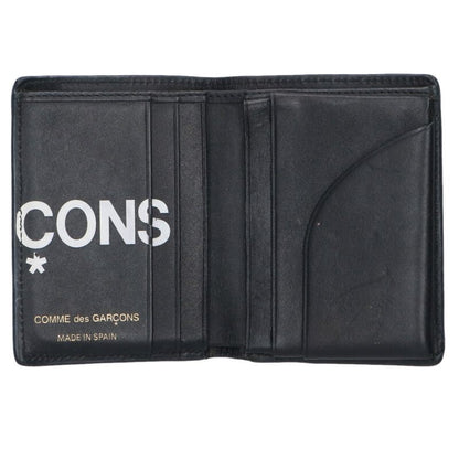 COMME des GARCONS Logo Bi-Fold Wallet Black Size ONE SIZE