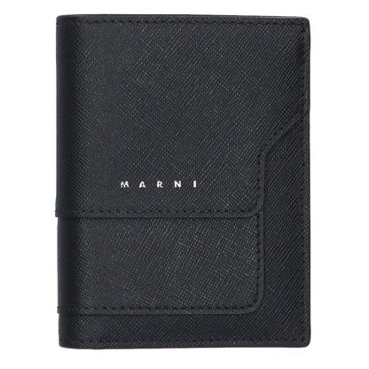 MARNI 21AW Saffiano Calf Bi-Fold Wallet Black Size ONE SIZE