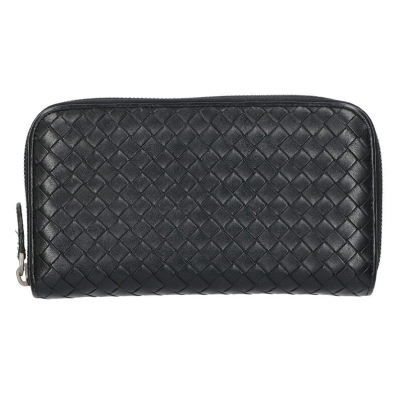 BOTTEGA VENETA Intrecciato Leather Zip Wallet Size ONE SIZE