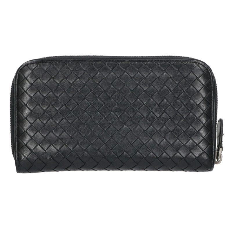 BOTTEGA VENETA Intrecciato Leather Zip Wallet Size ONE SIZE