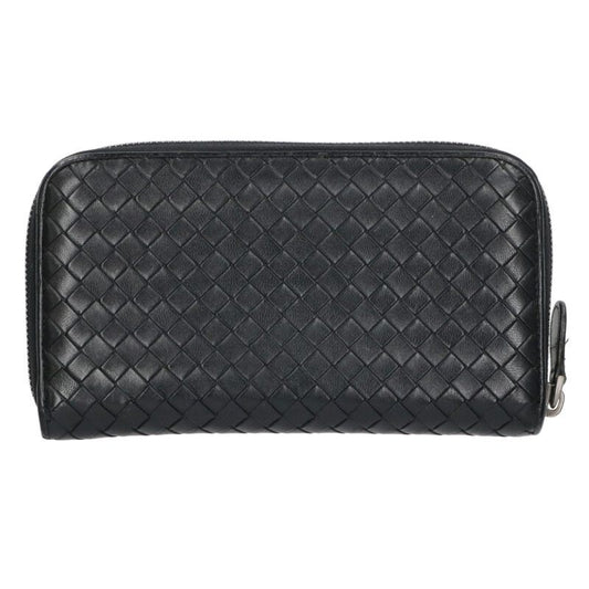 BOTTEGA VENETA Intrecciato Leather Zip Wallet Size ONE SIZE