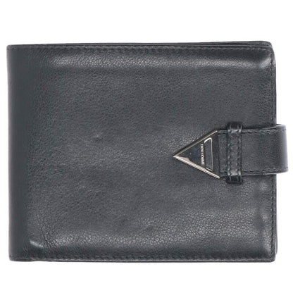 Dior HOMME Leather Bi-Fold Wallet Black Size ONE SIZE