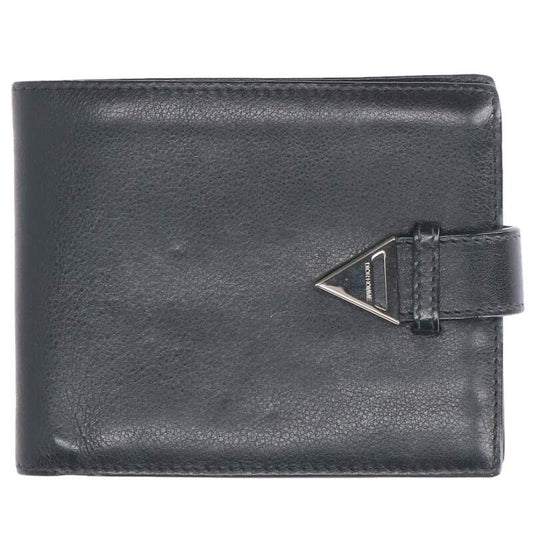 Dior HOMME Leather Bi-Fold Wallet Black Size ONE SIZE